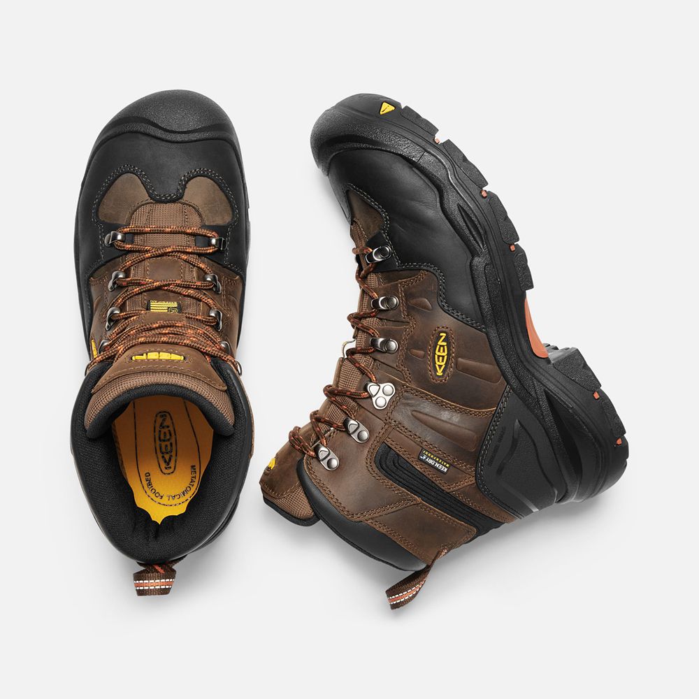 Keen Trekking Bot Erkek Kahverengi/Siyah - Coburg 6\" Waterproof (Steel Toe) - Türkiye RDHF27514